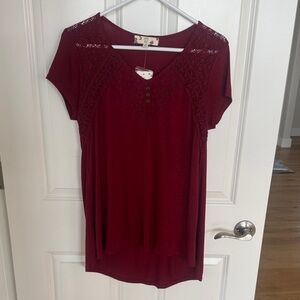 Hippie Rose Maroon Top